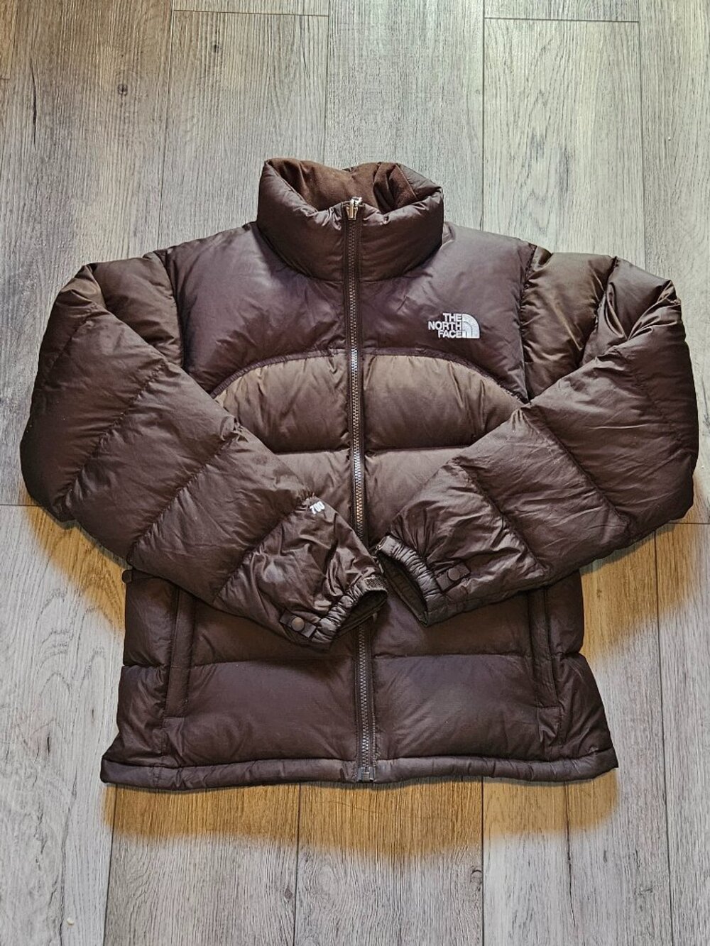 Women's The North Face 700 Fill Nuptse Down Puffer Jacket Winter Brown Size S